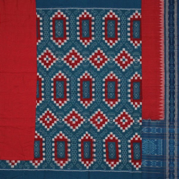 Big pasapalli print double ikat sambalpuri dress material