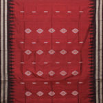 Full body work bomkai Silk Sambalpuri Pata saree (Maroon, Coffee)
