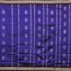 Half half Bomkai shoulder design with temple border silk Sambalpuri Pata saree (Violet, Coffee)