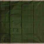 Small temple border bapta silk Sambalpuri Pata saree (Olive Green, Chandan)