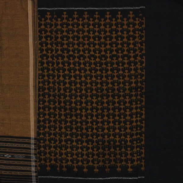 Terracotta print sambalpuri 3 piece dress material