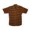 kaudi Checkbox bandha sambalpuri cotton half shirt (Yellow, Black, White)