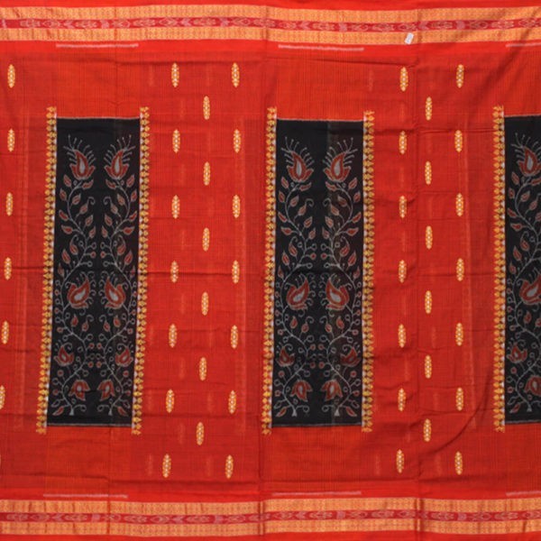 Mini Check Bomkai box pasapalli sambalpuri saree