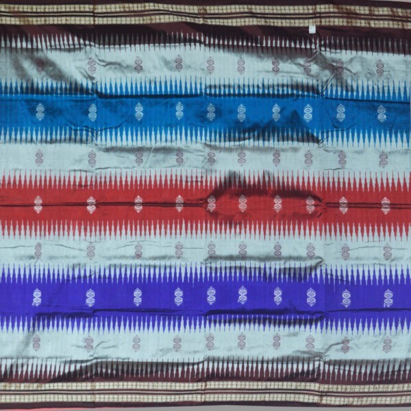 Temple border bomkai silk saree (Mix)