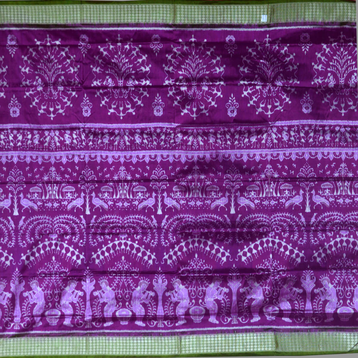 Terracotta jhoti bandha sambalpuri silk saree - Swadeshi Dhaaga ...